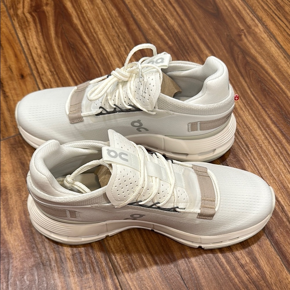 On Running Women's Cloudnova 2 White Athletic Shoes